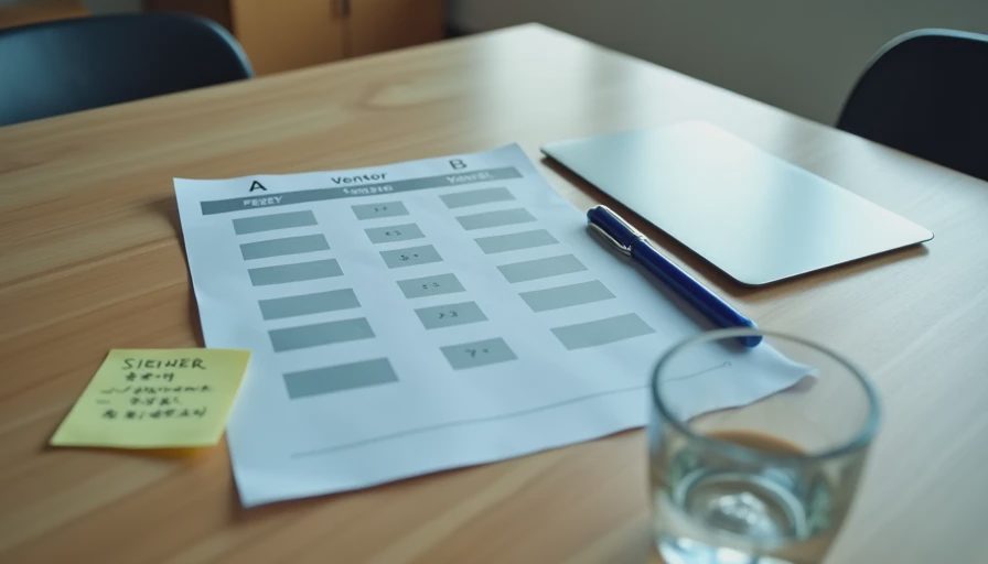 A single-page comparison table that helps a small office decide how to choose antivirus for company laptops