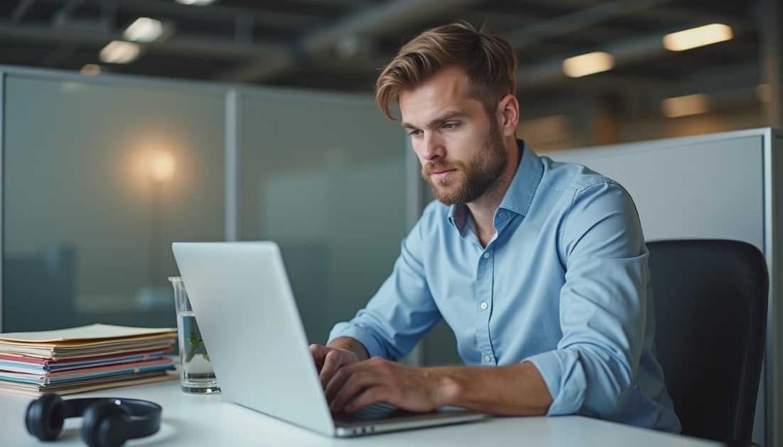 An administrator organizing the five policy documents that make up a small business security compliance checklist