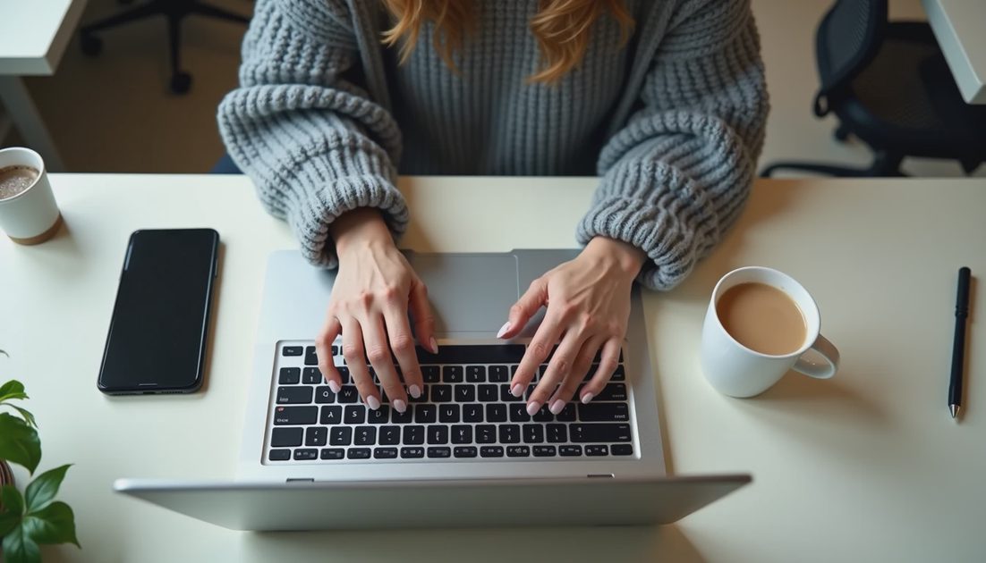 An office employee pausing before a suspicious email during office network security basics training