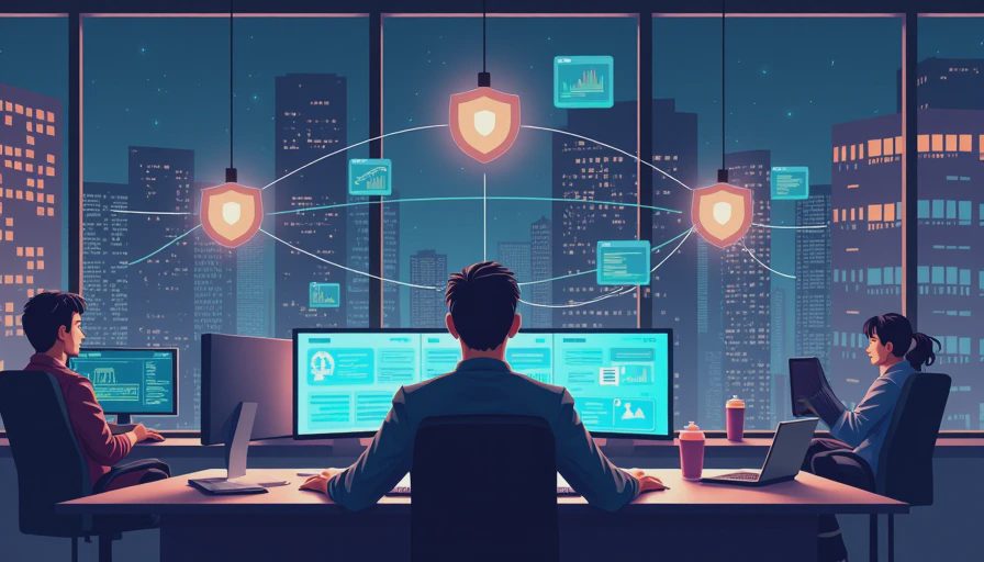Illustration for how to secure a business network