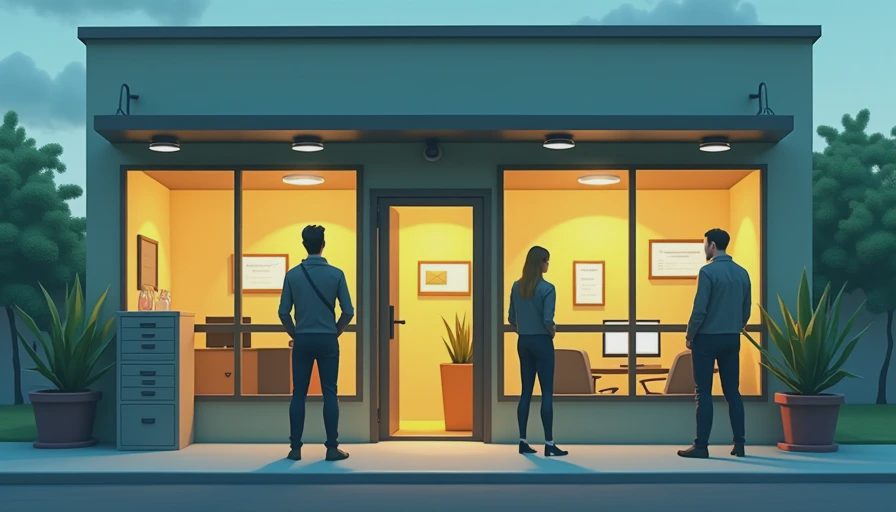 Illustration for common sme security risks for offices